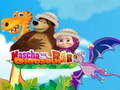 Mchezo Masha na Bear: Dinosaur online