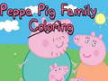 Mchezo Kuchora Familia ya Peppa Pig online