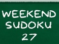 Mchezo Weekend Sudoku 27 online