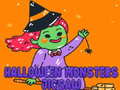 Mchezo Puzzle za Monsters za Halloween online