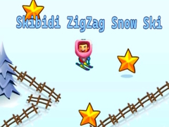 Mchezo Skibidi ZigZag Ski ya Theluji online