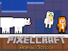 Mchezo Shule ya Wanyama ya PixelCraft online