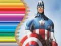 Mchezo Kitabu cha Rangi kwa Captain America online