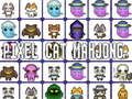 Mchezo Paka Pixel Mahjong online