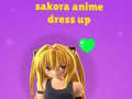 Mchezo Sakora: Kuvaa Anime online