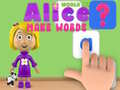 Mchezo Dunia ya Alice: Tengeneza Maneno online