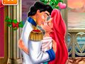 Mchezo Kiss ya Princess Mermaid chini ya Mistletoe online
