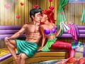 Mchezo Flirting katika sauna ya mermaid online