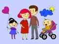 Mchezo Familia Furaha Kitabu cha Rangi online