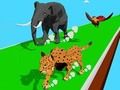 Mchezo Mbio za Mabadiliko ya Wanyama 3D online