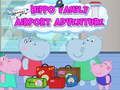 Mchezo Adventure ya Familia ya Hippo katika Uwanja wa Ndege online