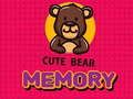 Mchezo Cute Bear Kumbukumbu online