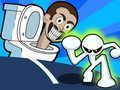 Mchezo Stickman dhidi ya Skibidi Toilet online