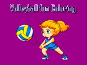 Mchezo Volleyball kufurahisha kuchorea online