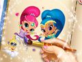 Mchezo Kitabu cha Kupaka Shimmer na Shine online Mchezo Kitabu cha Kupaka Shimmer na Shine online