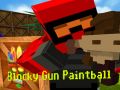 Mchezo Bunduki ya Blocky Paintball online