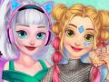 Mchezo Mitindo ya Baadaye ya Elsa na Rapunzel online Mchezo Mitindo ya Baadaye ya Elsa na Rapunzel online