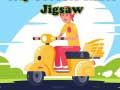 Mchezo Safari ya Scooter Mjini: Jigsaw online