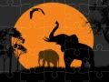 Mchezo Puzzle ya Silhouette ya Tembo online