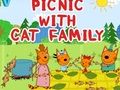 Mchezo Picknick med kattfamiljen online
