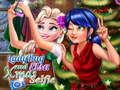 Mchezo Picha ya Krismasi ya Ladybug na Elsa online