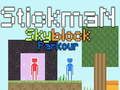 Mchezo Parkour Stickman Skyblock online Mchezo Parkour Stickman Skyblock online