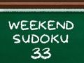 Mchezo Sudoku ya Mwisho wa Wiki 33 online