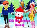 Mchezo Watoto na Kuvaa Snowman online