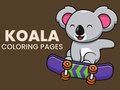 Mchezo Kurasa za kupaka koala online