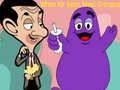 Mchezo Wakati Bw. Bean anakutana na Grimace online Mchezo Wakati Bw. Bean anakutana na Grimace online