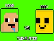 Mchezo Noob dhidi ya Obby Wachezaji Wawili online