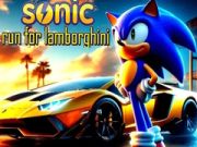 Mchezo Sonic Kimbia kwa Lamborghini online Mchezo Sonic Kimbia kwa Lamborghini online