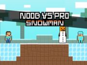 Mchezo Noob dhidi ya Pro Snowman online Mchezo Noob dhidi ya Pro Snowman online