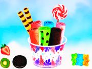 Mchezo DIY Ice cream roll cone online