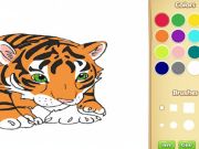 Mchezo Kitabu cha kuchorea cha Tiger online