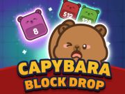 Mchezo Capybara block kushuka online