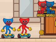 Mchezo Nyekundu na bluu hugli wugli online