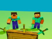 Mchezo Noob vs pro lakini kisu kiligonga Minecraft online