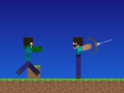 Mchezo Noob vs pro lakini wapiga upinde minecraft online