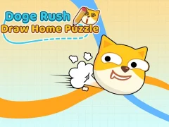 Mchezo Doge kukimbilia kuteka puzzle ya nyumbani online