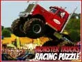 Mchezo Puzzle la mashindano ya magari ya monsters online Mchezo Puzzle la mashindano ya magari ya monsters online