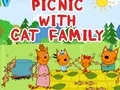 Mchezo Picknick med kattfamiljen online