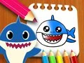 Mchezo Kitabu cha Rangi Baby Shark online