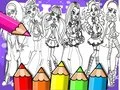 Mchezo Kitabu cha Kuchora Monster High online Mchezo Kitabu cha Kuchora Monster High online