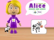 Mchezo Ulimwengu wa Alice Picha na Maneno online Mchezo Ulimwengu wa Alice Picha na Maneno online