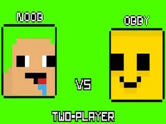 Mchezo Noob dhidi ya Obby Wachezaji Wawili online Mchezo Noob dhidi ya Obby Wachezaji Wawili online