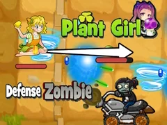 Mchezo Ulinzi wa Msichana Mboga Zombie online