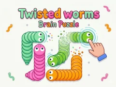 Mchezo Twisted worms Brain Puzzle online