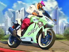 Mchezo Pikipiki Racer: Barabara ya Barabara online