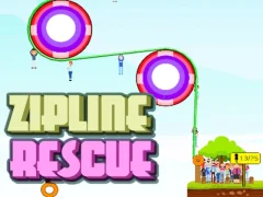 Mchezo Watu wa Zipline huokoa online Mchezo Watu wa Zipline huokoa online